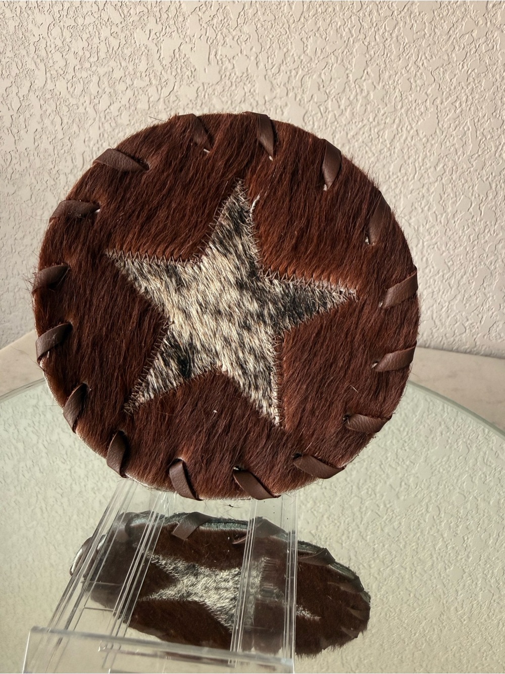Western Hair-on-Hide Coaster Set of 4-NWT!! 🤠 - Picture 7 of 10